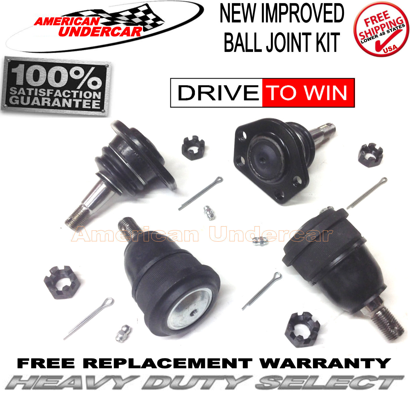 Buick Chevy Olds Pontiac 71 - 72 HD Ball Joint Kit Upper & Lower Suspension Kit