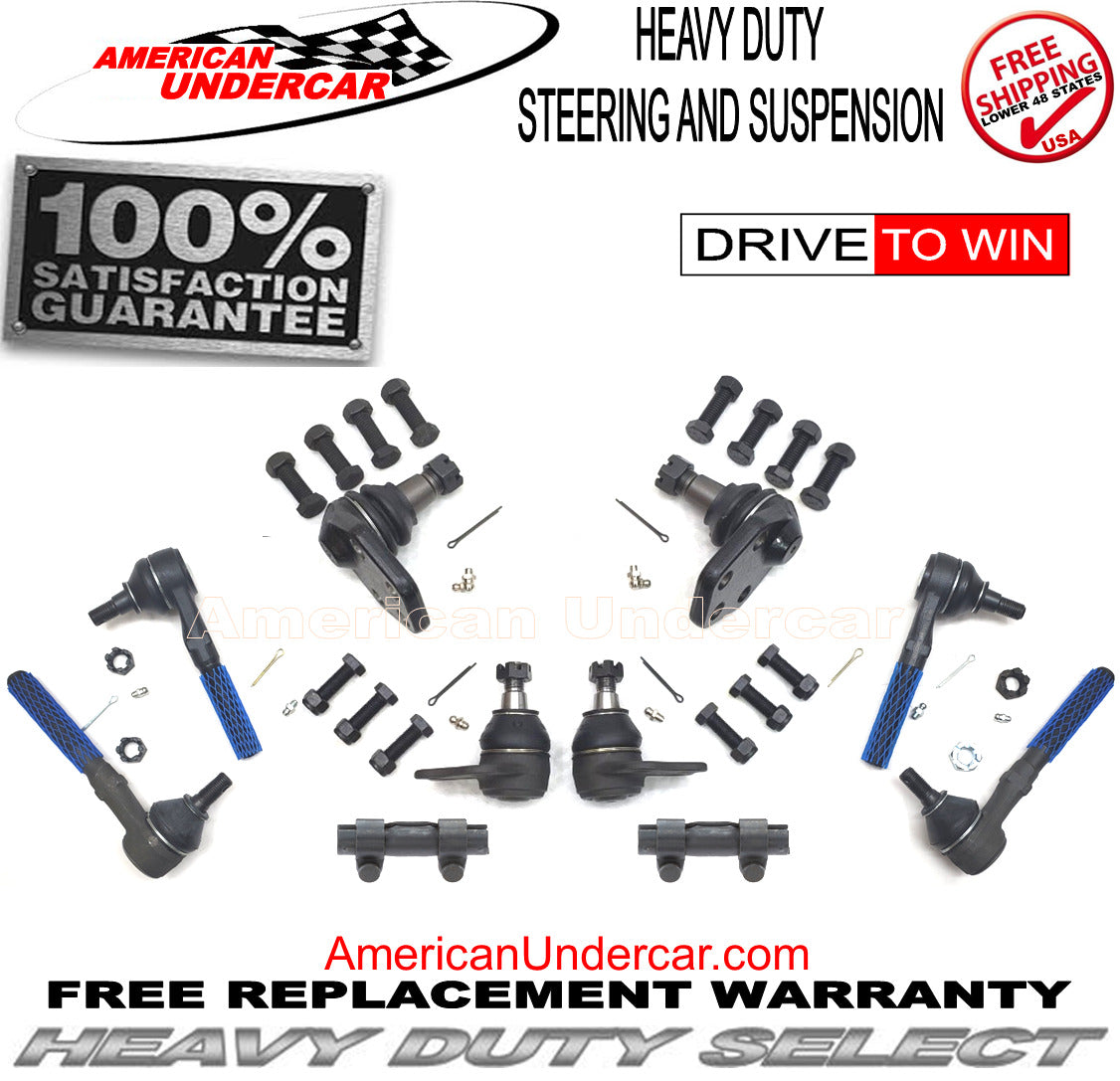 HD Ball Joint Tie Rod Sleeve Steering Kit for 2000-2002 Dodge Ram 2500, 3500 2WD