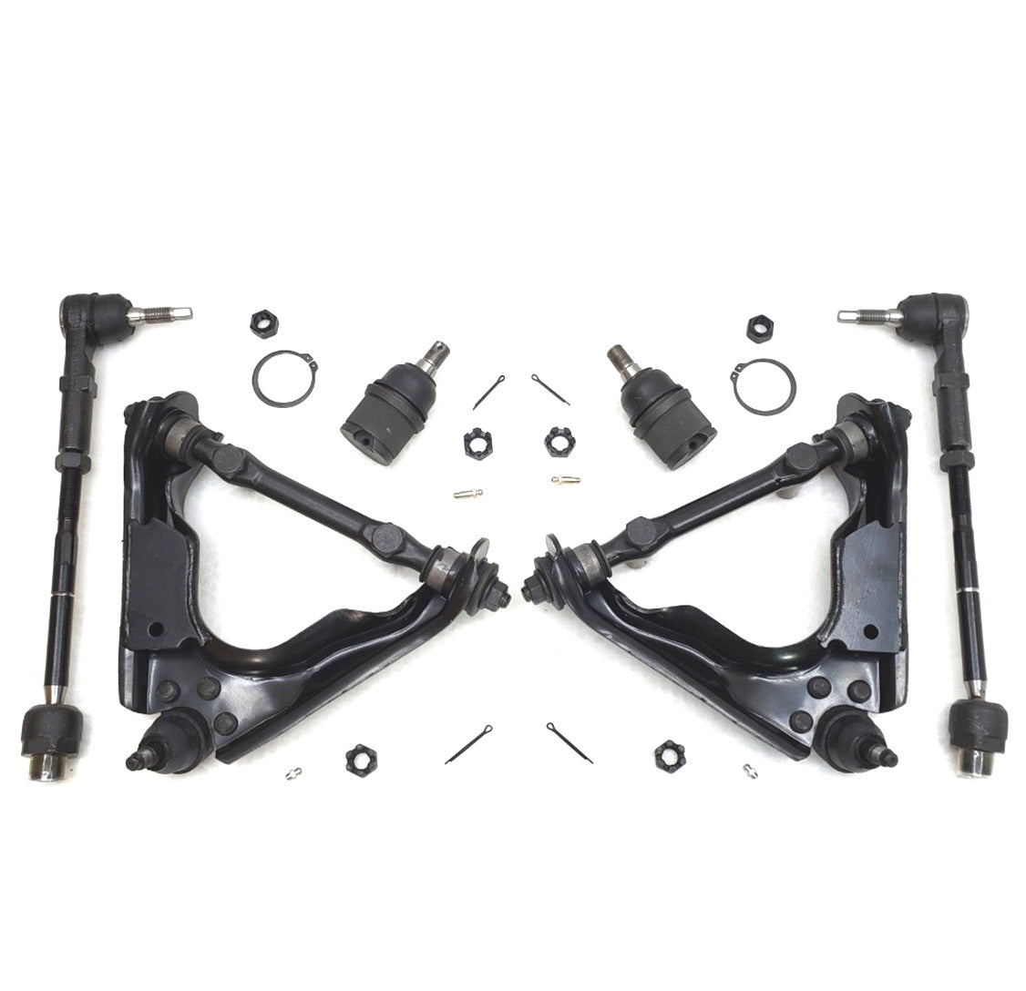 HD Control Arm Ball Joint Tie Rod End Steering Kit for 2000-2004 Dodge Durango, Dakota 4x4