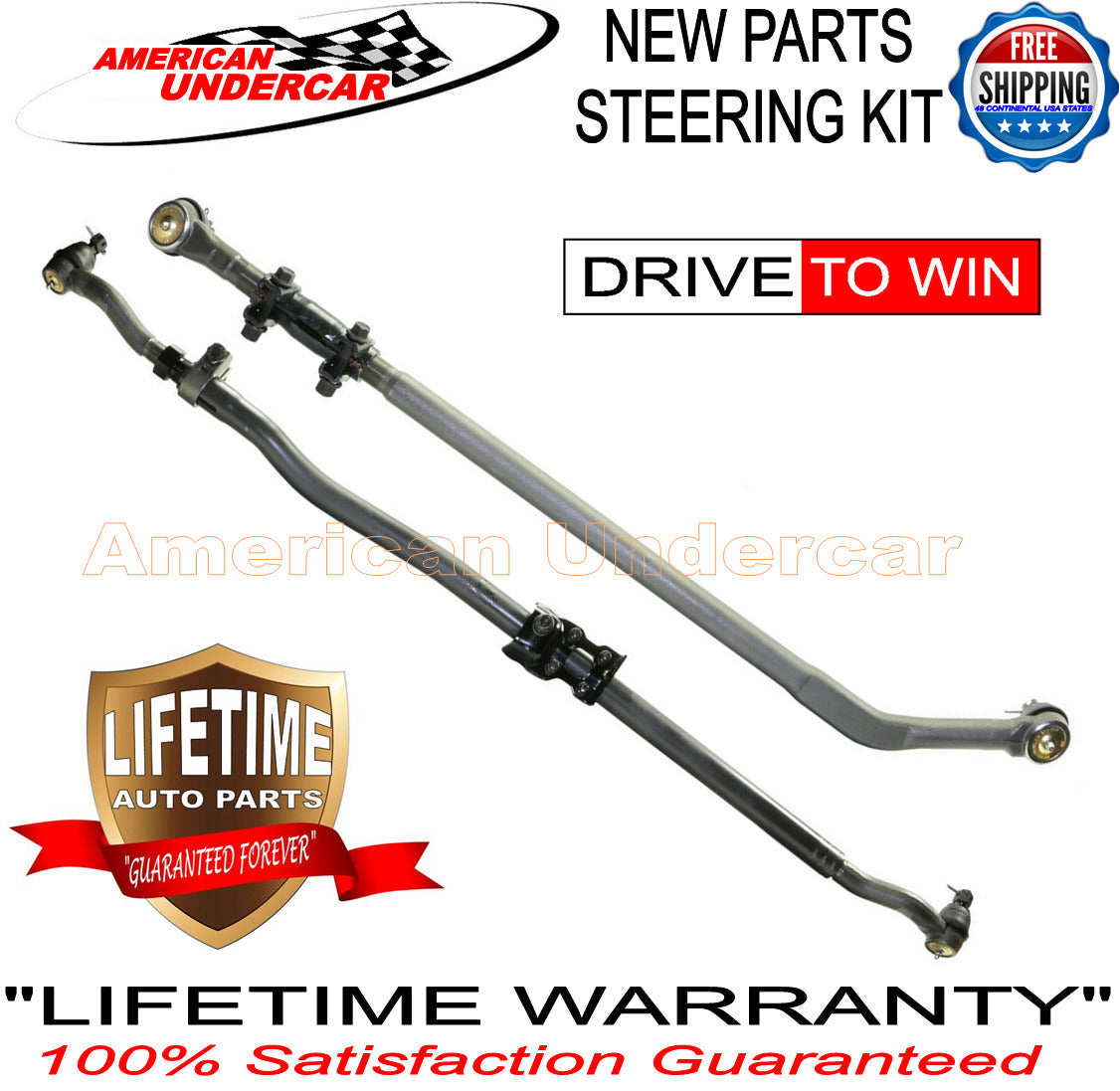 Jeep Wrangler 07-17 Drag Link Tie Rod Adjusting Sleeve Steering Kit Lifetime