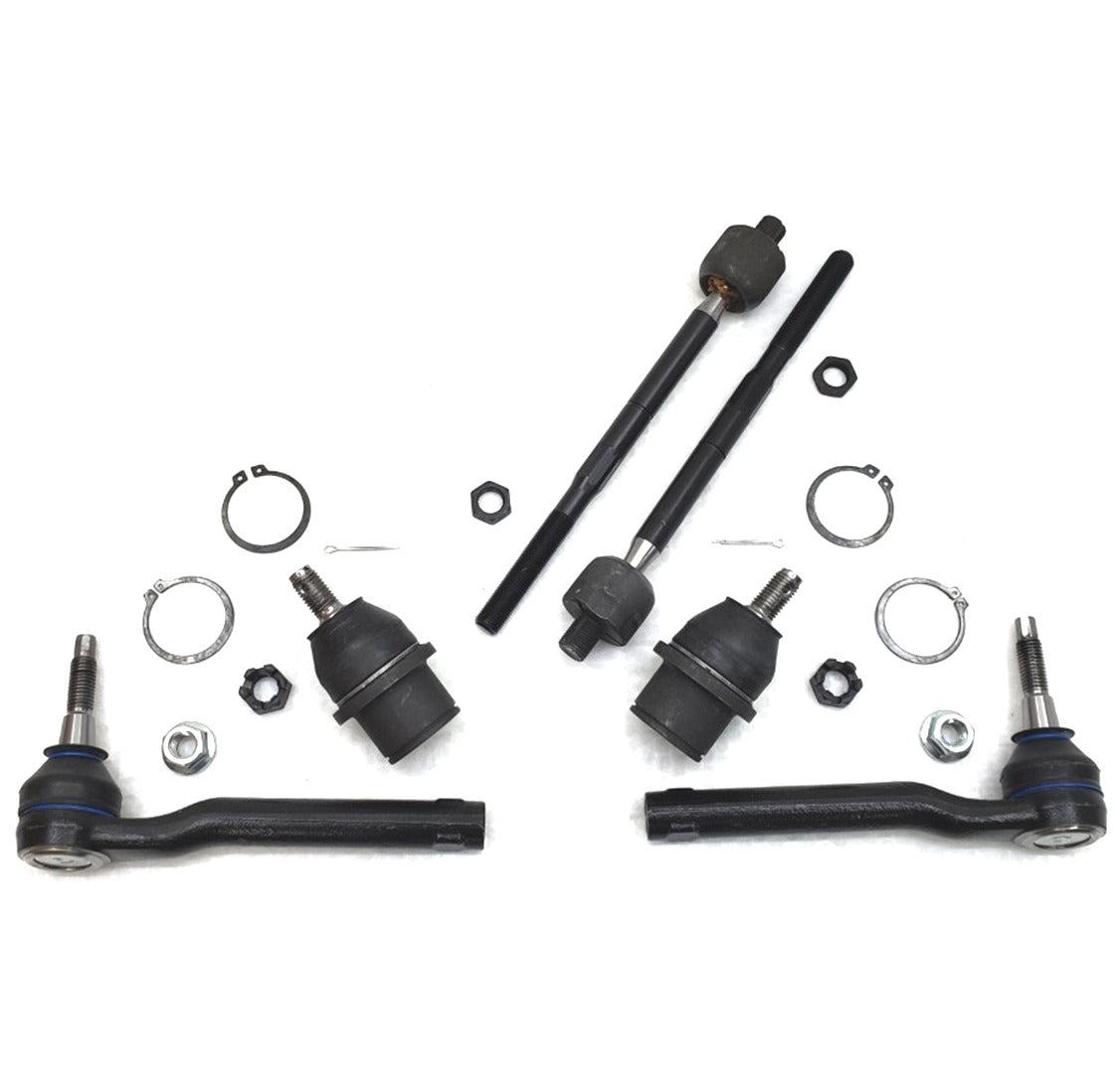 HD Lower Ball Joints Tie Rod Steering Kit for 2010-2014 Ford F150 Raptor SVT 6.2L V8