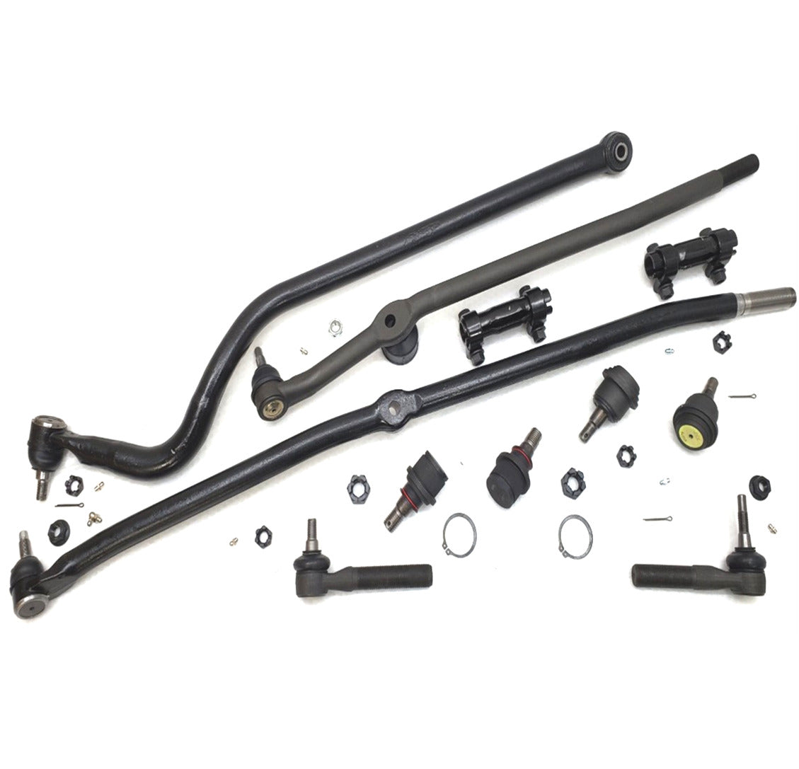 Lifetime Drag Link Ball Joint Tie Rod Track Bar Kit for 2000-2002 Dodge Ram 2500, 3500 4x4