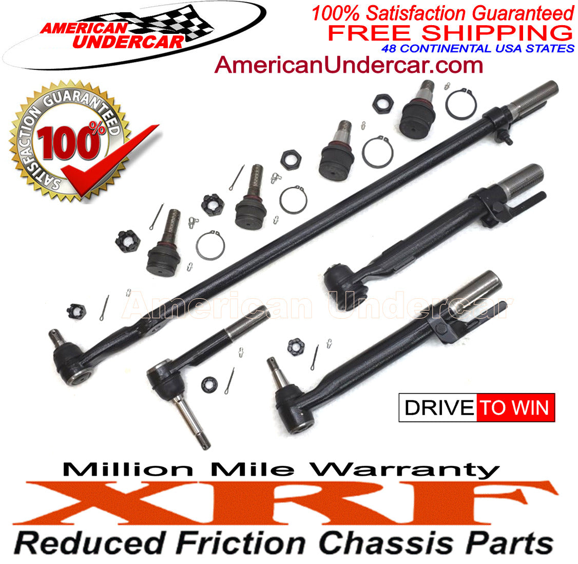 Ford F250 F350 4x4 2008 - 2010 XRF Ball Joint Tie Rod Drag Link Steering Kit