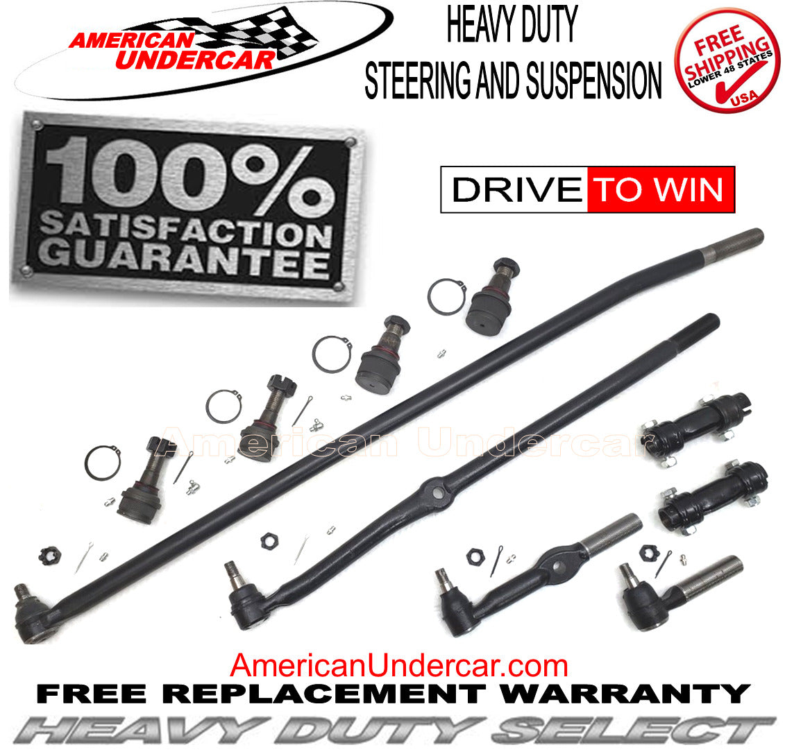 HD Ball Joint Tie Rod Drag Link Steering Kit for 1994-1997 Dodge Ram 2500 & 3500 4x4