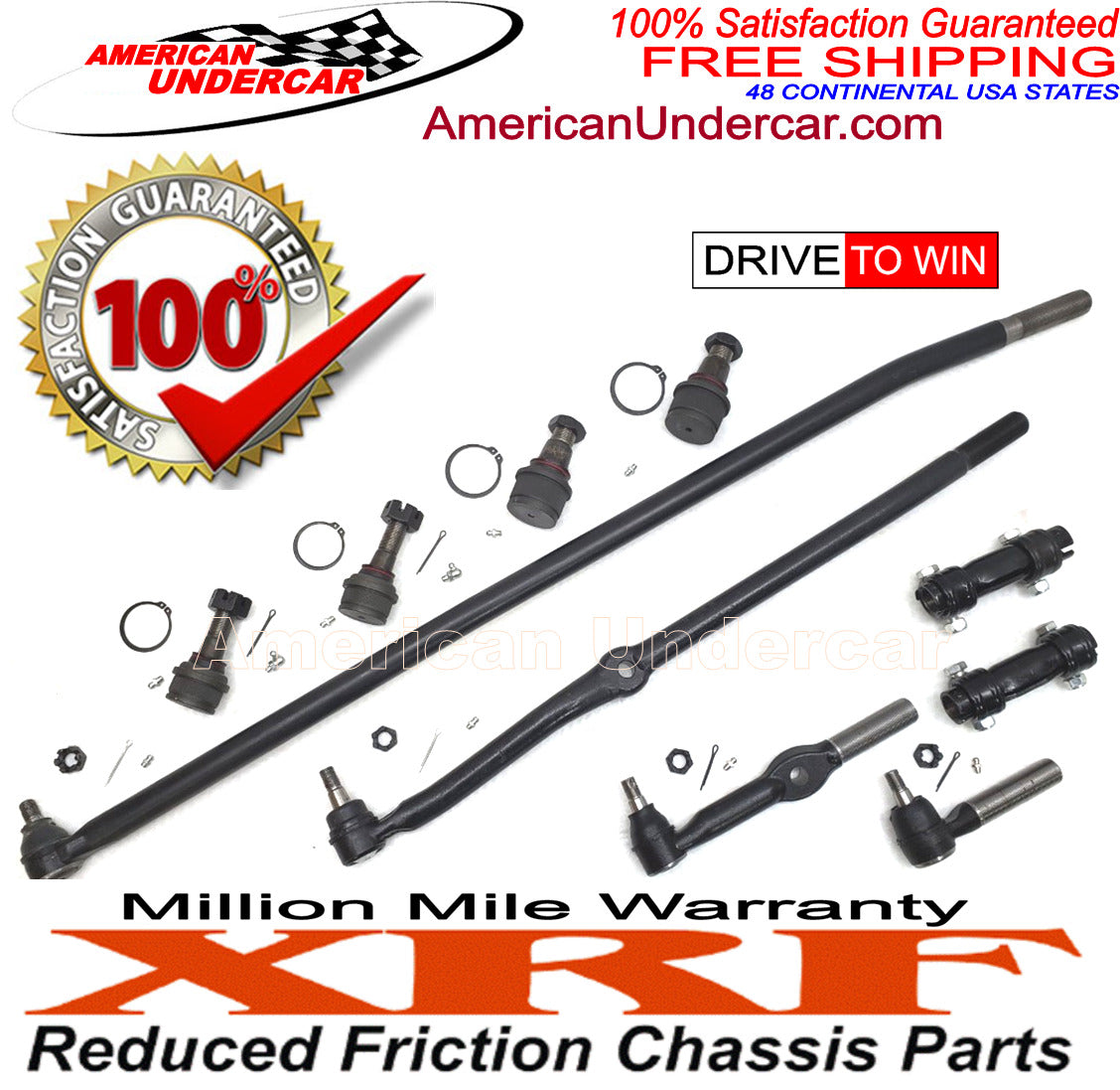 XRF Ball Joint Tie Rod Drag Link Steering Kit for 1994-1997 Dodge Ram 2500, 3500 4x4