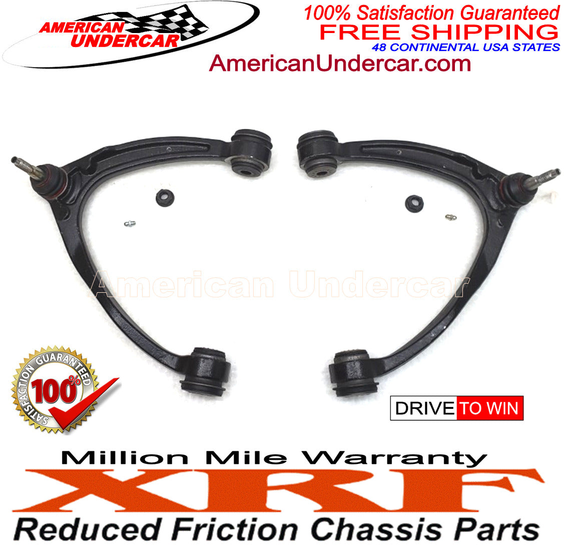 XRF Control Arms with Ball Joints & Bushings Kit for 2007-2013 Cadillac, Chevrolet, GMC, 2WD, 4x4