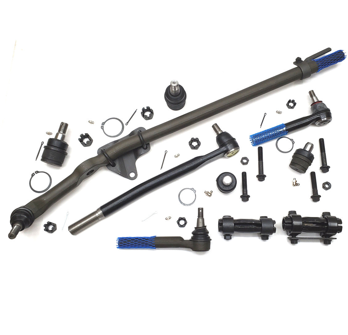 HD Drag Link Tie Rod Ball Joint Sleeve Kit for 1999-2019 Ford E350, E450 DRW