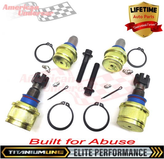 Lifetime Titanium Line Ball Joint Suspension Kit | 1999-2022 Ford F250 F350 Super Duty 2WD
