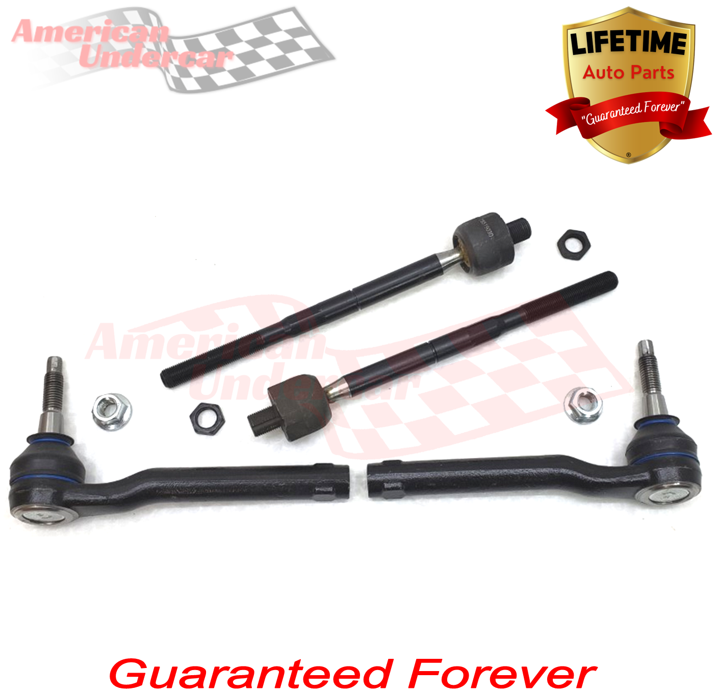 Lifetime Inner & Outer Tie Rod Steering Kit | 2010-2014 Ford F150 SVT Raptor 4x4