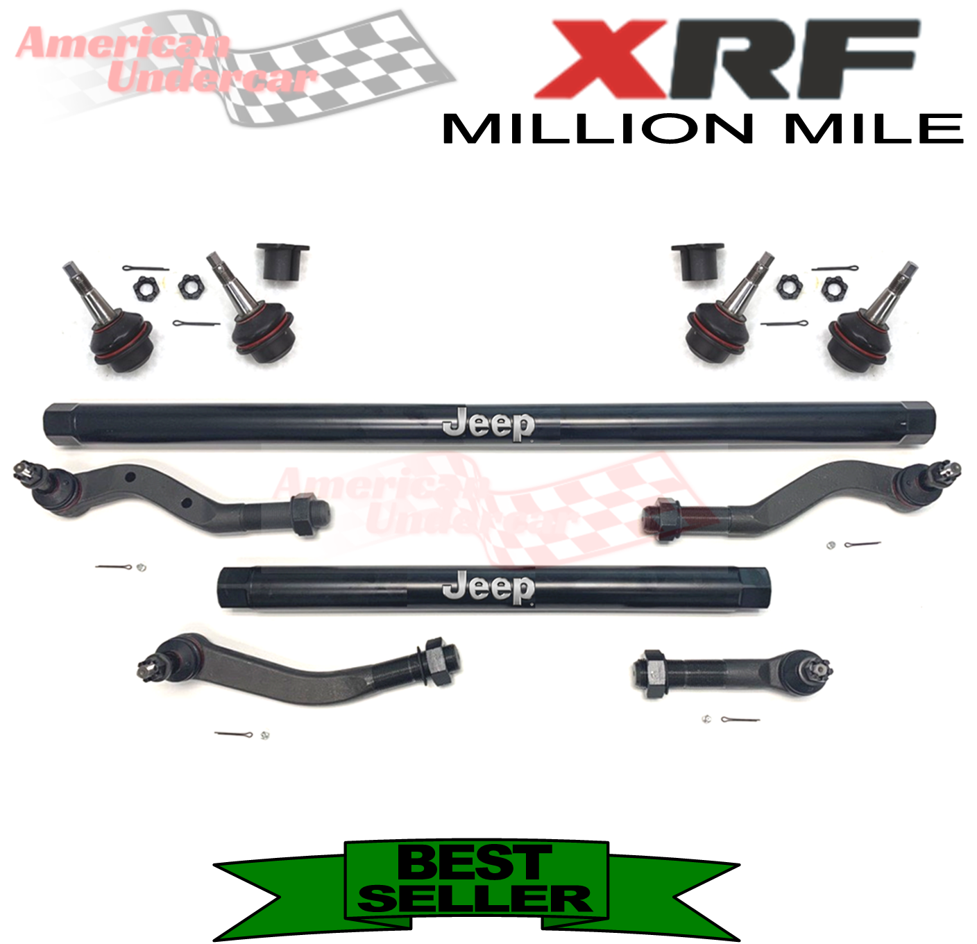 XRF Jeep Gladiator JT, Wrangler JL Steering and Suspension Kit 2018-2022 4x4 DANA 30 axle
