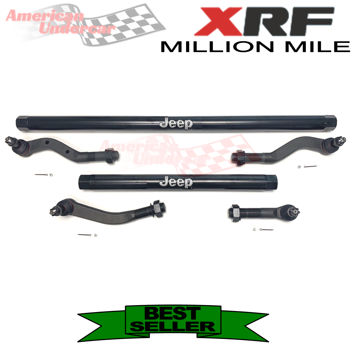 XRF Jeep Gladiator JT, Wrangler JL Tie Rod Steering Kit 2018-2022 4x4 DANA 30 axle
