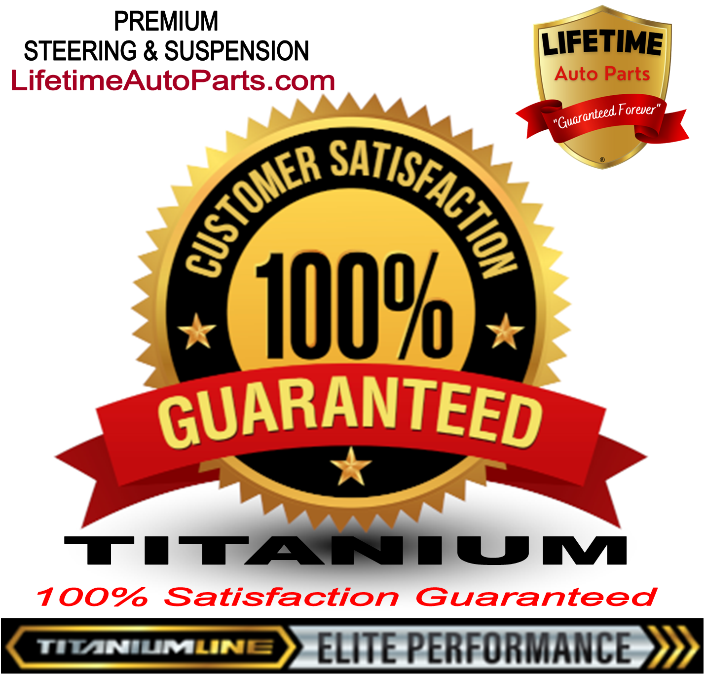 Lifetime Titanium Line Ball Joint Suspension Kit | 2005-2022 Ford F450 Super Duty 4x4 & 2WD *Does Not fit all Applications*