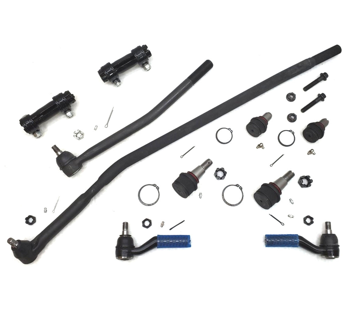 HD Ball Joints Drag Link Tie Rod Sleeve Steering Kit | 2007-2014 Ford E150 2WD