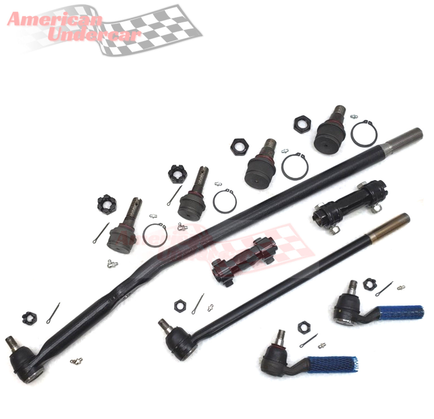 HD Ball Joint Tie Rod Drag Link Sleeve Steering Kit | 1997 Ford F250HD 4x4, 4600lb Axle