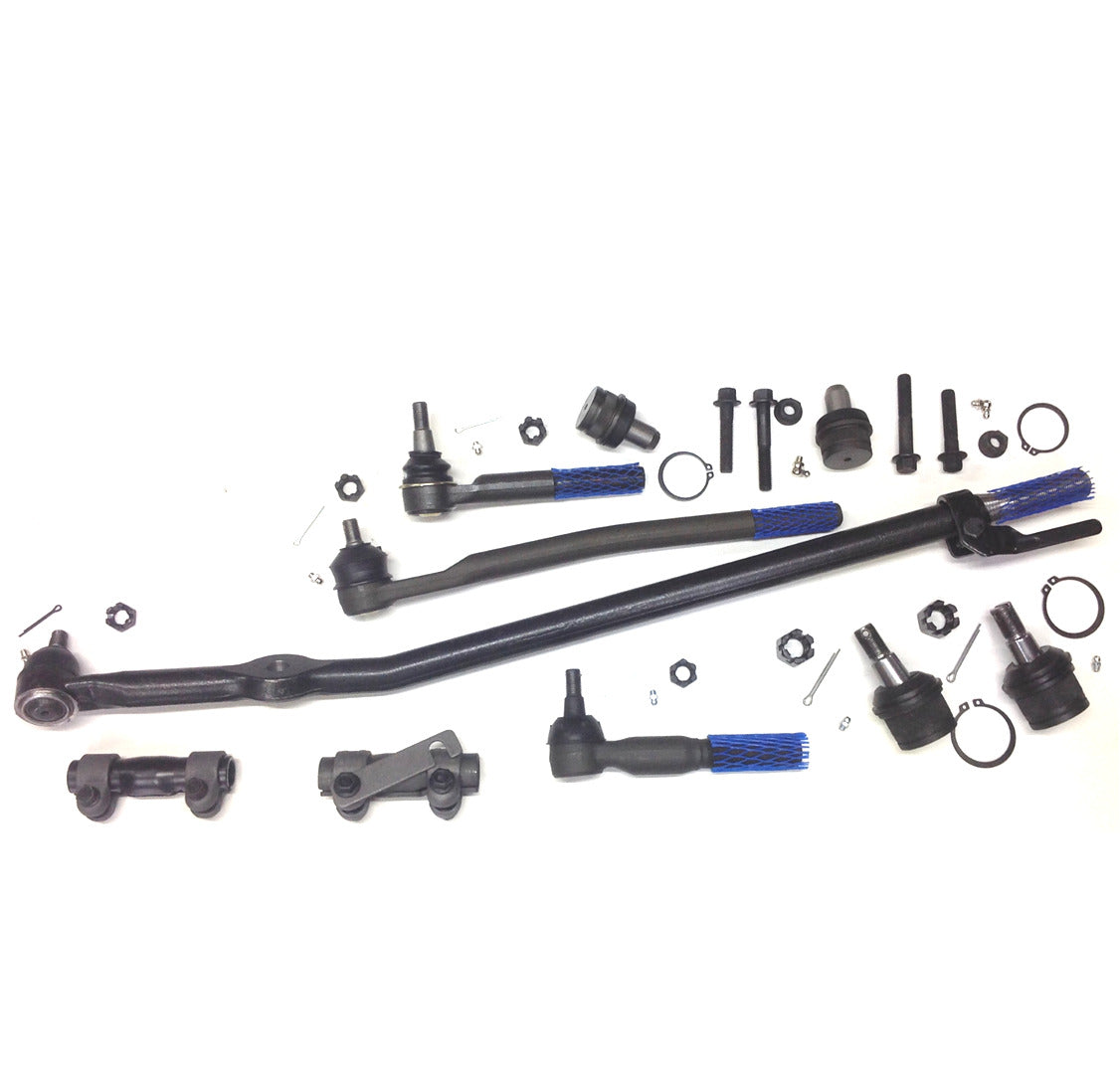 XRF Ball Joint Drag Link Tie Rod Steering Kit for 1999-2004 Ford F350 Super Duty 2WD