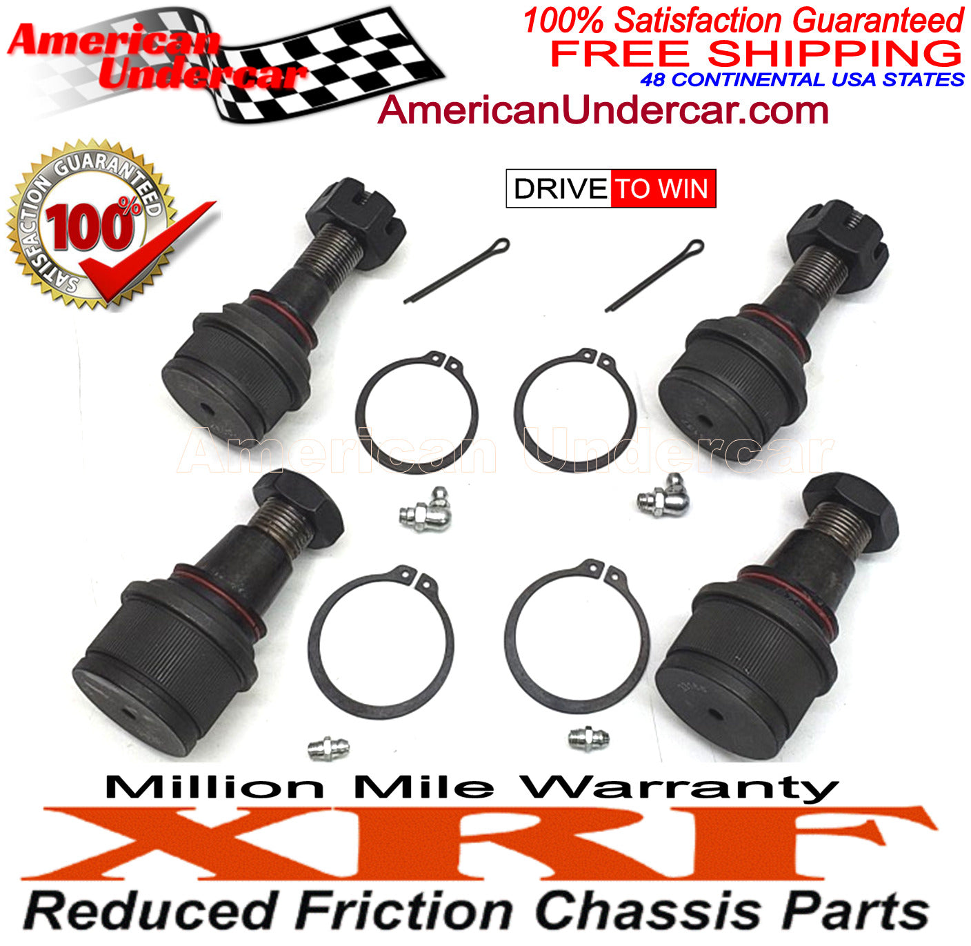 XRF Ball Joint Suspension Steering Kit for 1985-1994 Ford F250 4x4 3850LB Axle