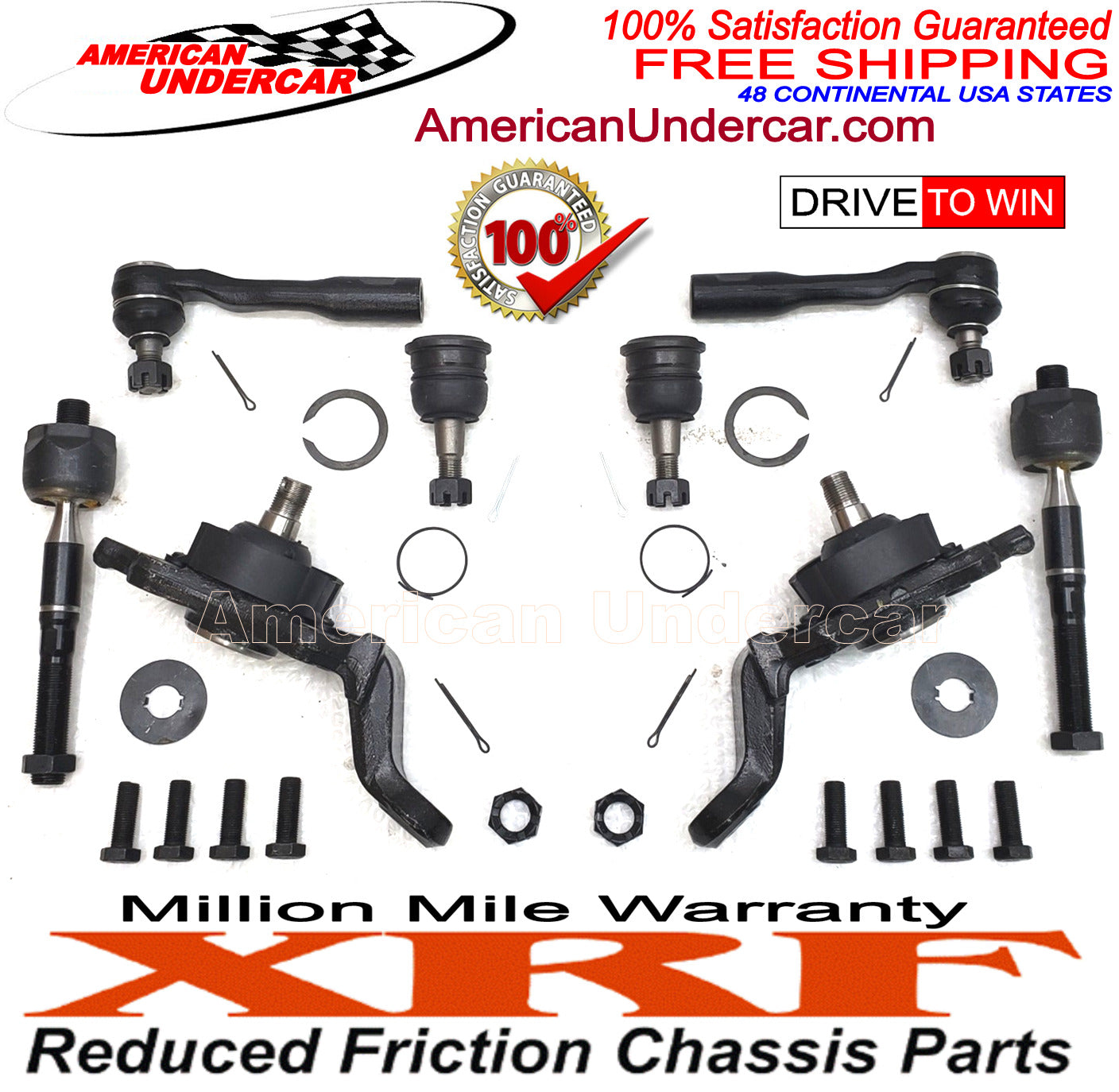 XRF Ball Joint Tie Rod Steering and Suspension Kit 2004-2006 Toyota Tundra 4x4