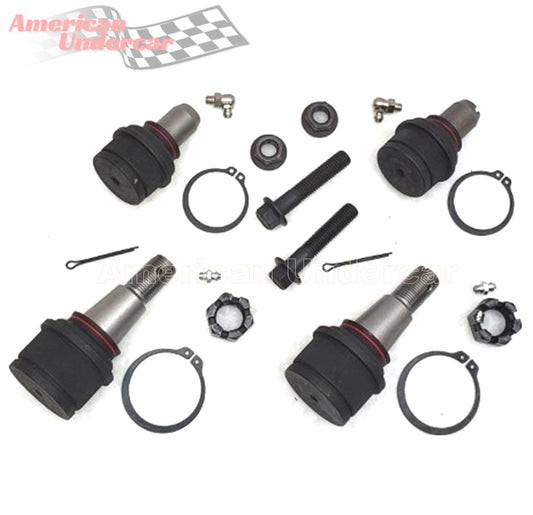 Lifetime Ball Joints Upper and Lower Suspension Kit for 1992-2014 Ford E250 2WD