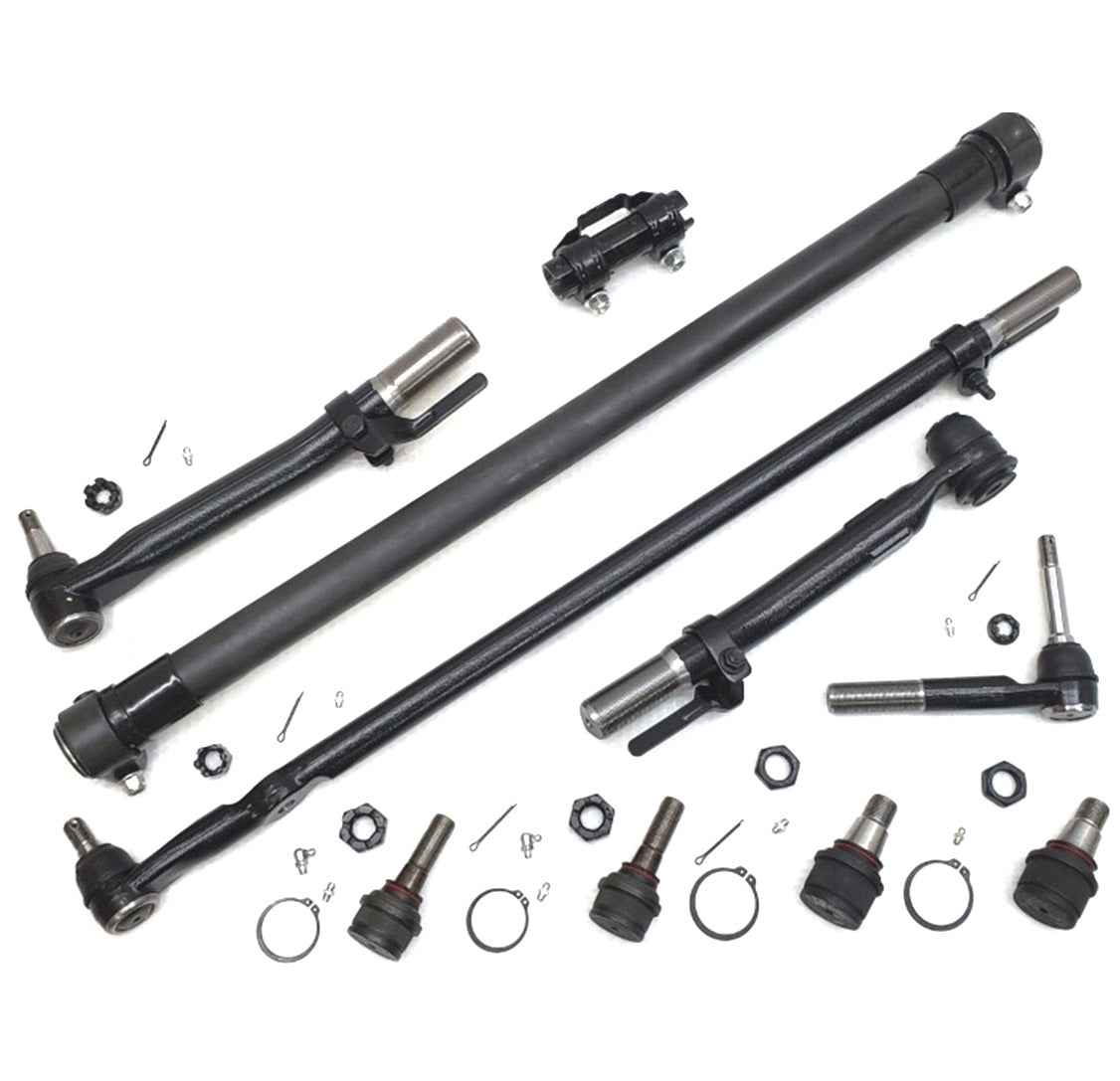 XRF Ball Joint Tie Rod Drag Link Sleeve Steering Kit for 2008-2010 Ford F250, F350 Super Duty 4x4