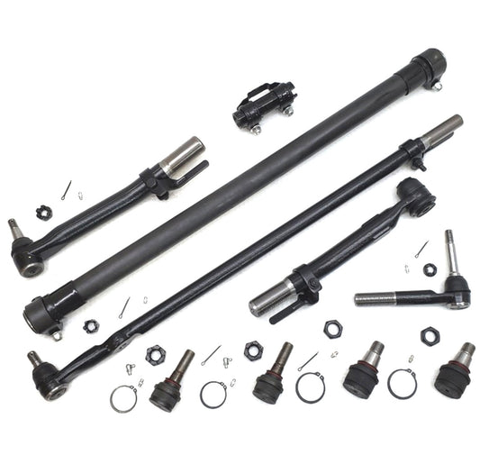XRF Ball Joint Tie Rod Drag Link Steering Kit for 2008-2010 Ford F250, F350 Super Duty 4x4