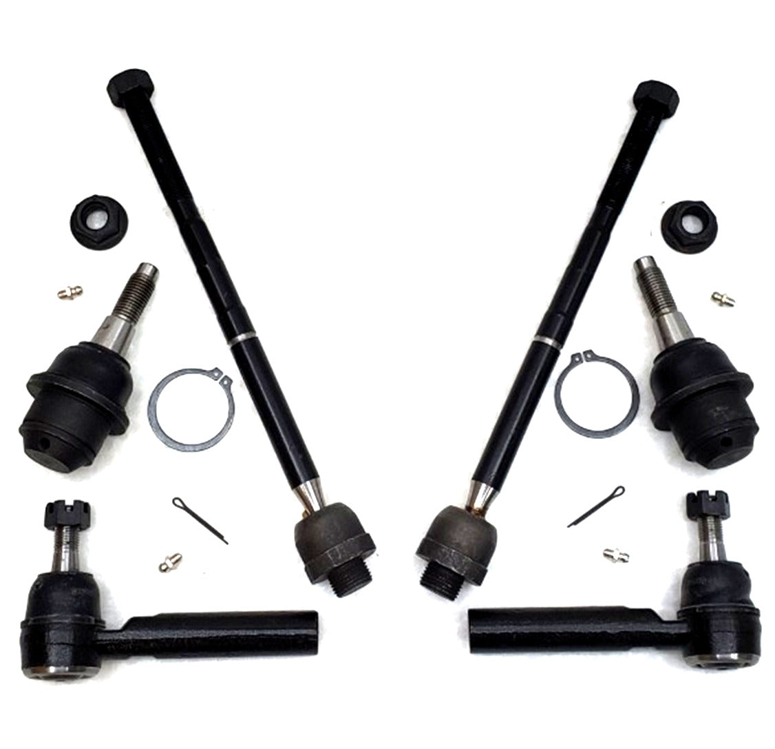 HD Ball Joints Tie Rod Ends Steering Kit for 2007-2013 Chevrolet, GMC, Cadillac 4x4, 2WD