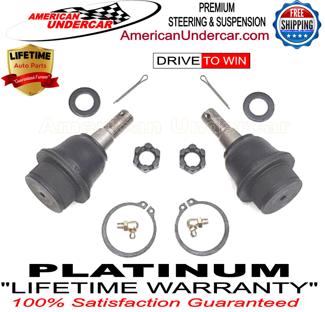 Lifetime Lower Ball Joint Suspension Kit for 2002-2005 Dodge Ram 1500 2WD