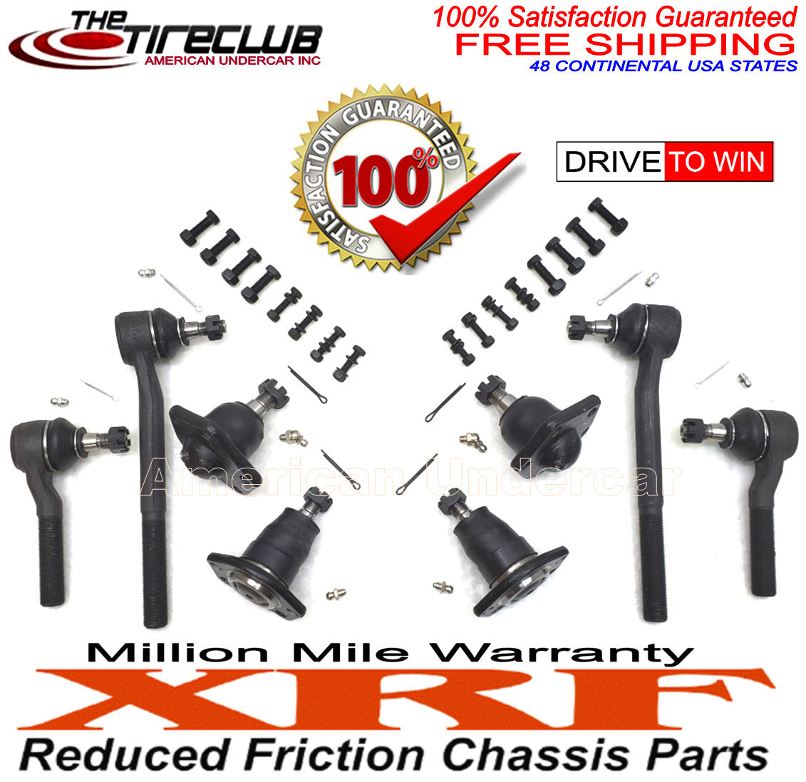 XRF Ball Joint Tie Rod Sleeve Steering Kit for 1999-2005 Chevrolet Blazer, S10 4x4