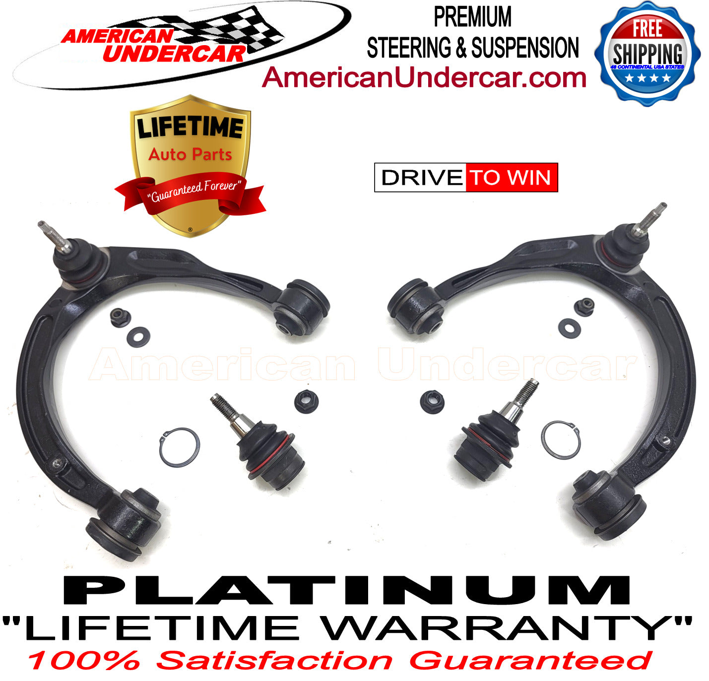 Lifetime Steering and Suspension Kit for 2018-2020 Ford F150 Raptor 3.5L V6 4x4