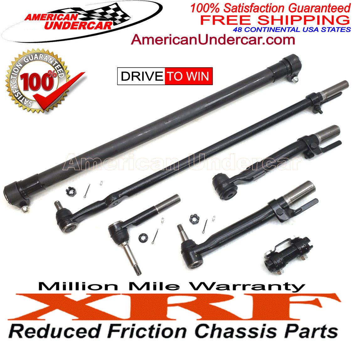 XRF Tie Rod Drag Link Kit for 2008-2010 Ford F250, F350 Super Duty 4x4