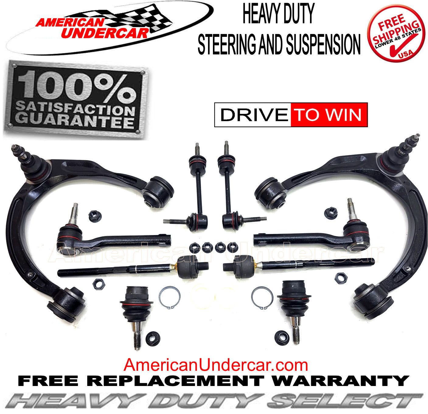 HD Steering and Suspension Kit for 2018-2020 Ford F150 Raptor 3.5L 4x4