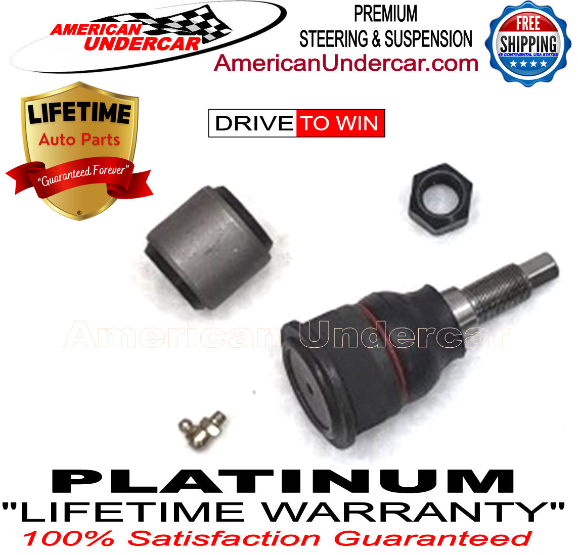 Lifetime Track Bar Ball Joint & Bushing Kit for 2005-2019 Ford F250, F350, F450, F550