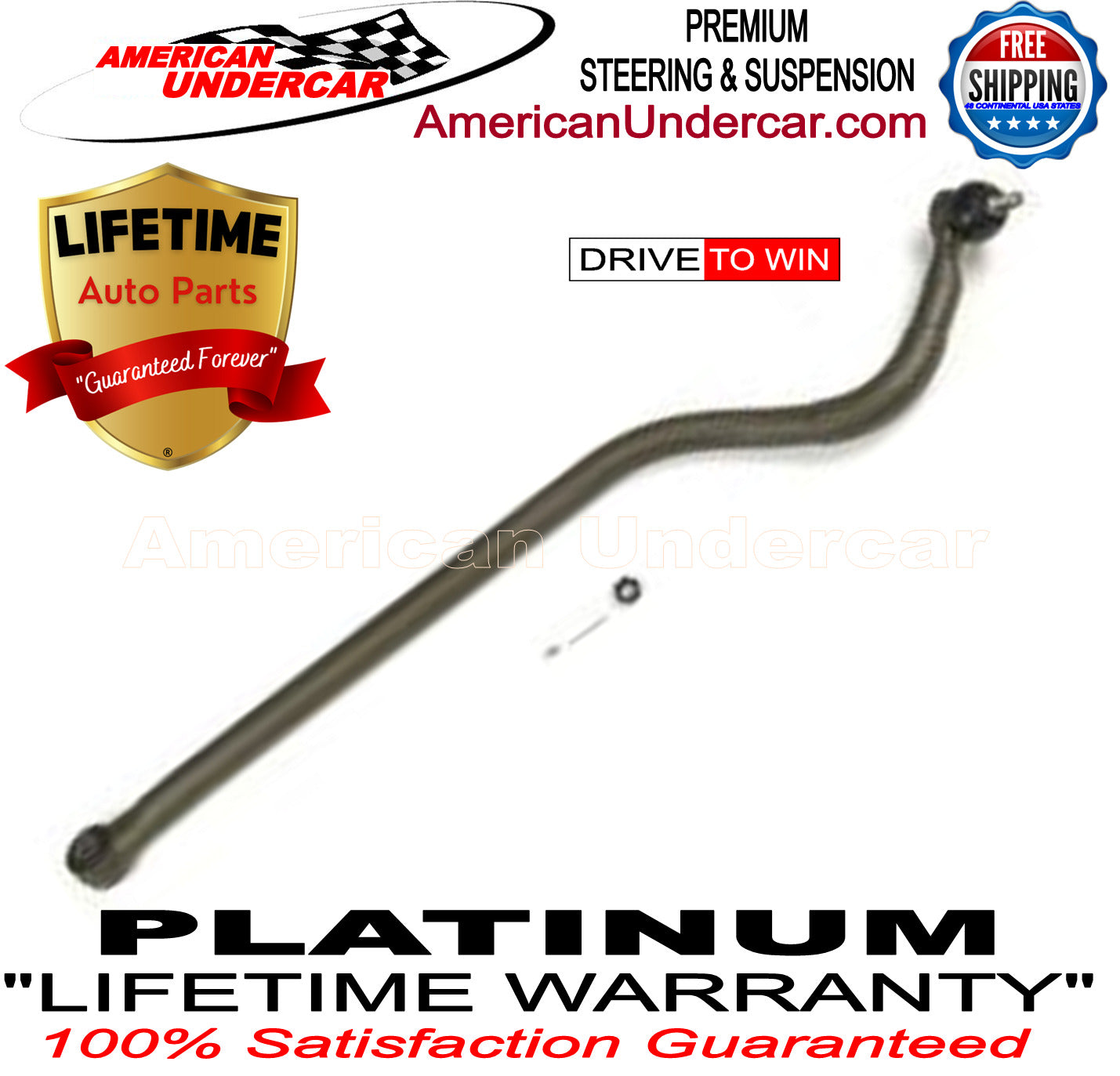 Lifetime Track Bar Steering Suspension Kit for 1994-2002 Dodge Ram 3500 2WD