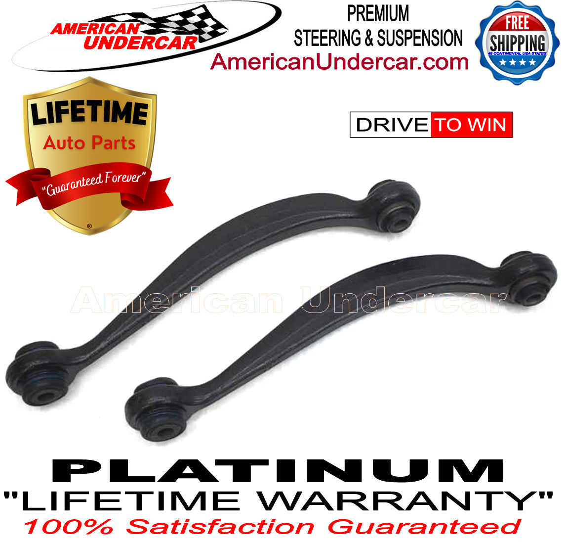 Lifetime Control Arm Rear Suspension Kit for 2009-2017 Chevrolet Traverse 2WD, AWD