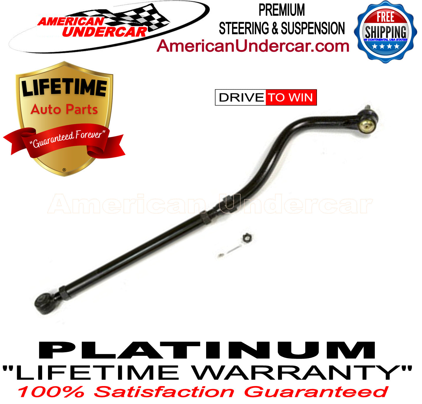 Lifetime Track Bar Steering Suspension Kit for 1994-2001 Dodge Ram 1500 4x4