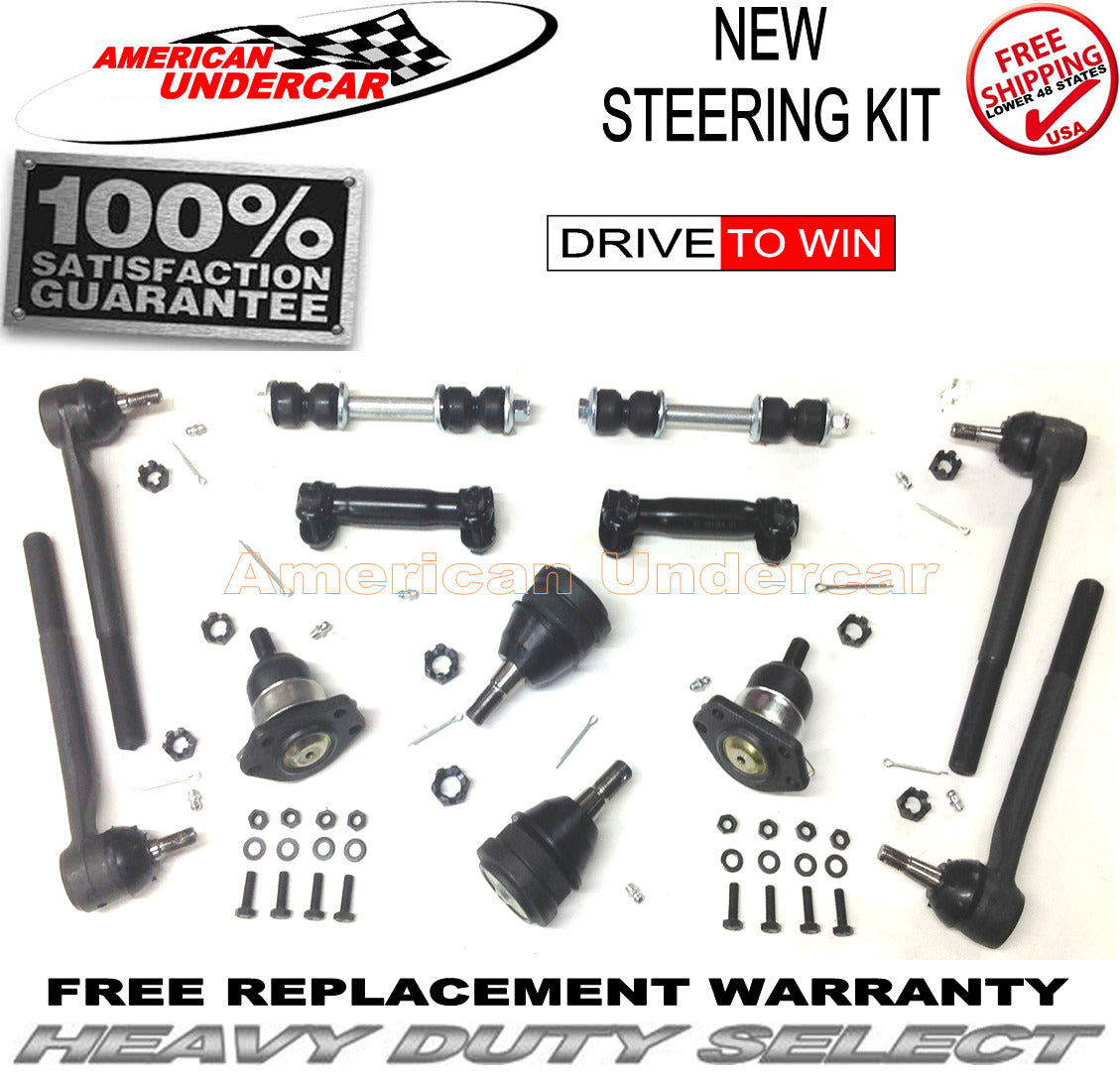 HD Tie Rod Ball Joint Sleeve Steering Kit for 1996-2003 GMC Jimmy, Sonoma 2WD