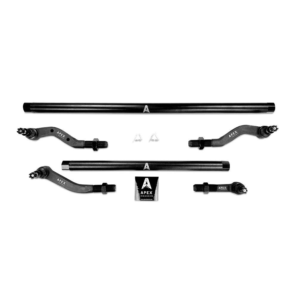 Apex Chassis Heavy Duty 2.5 Ton Tie Rod & Drag Link Kit for 2019-2022 Jeep Gladiator JT and 2018-2022 Jeep Wrangler JL
