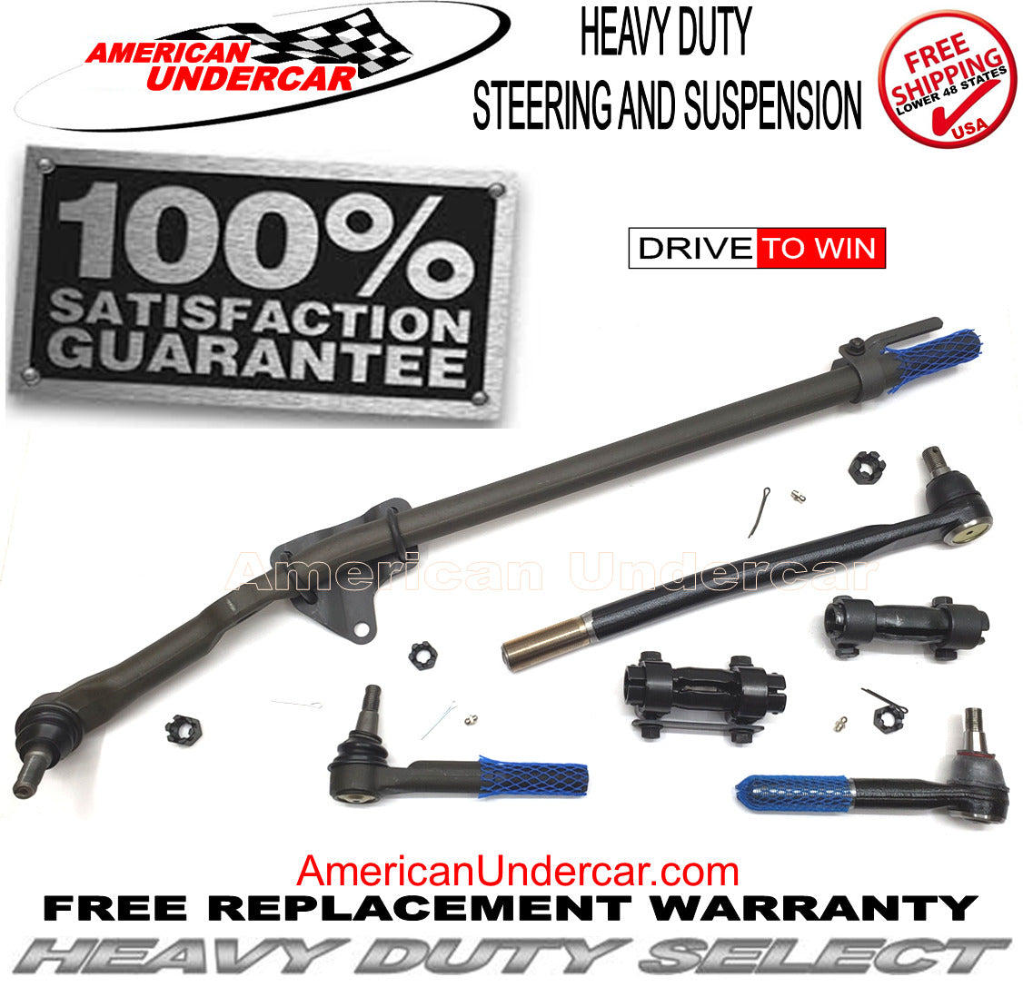 HD Drag Link Tie Rod Sleeve Steering Kit for 2005-2007 Ford F350 Super Duty 2WD