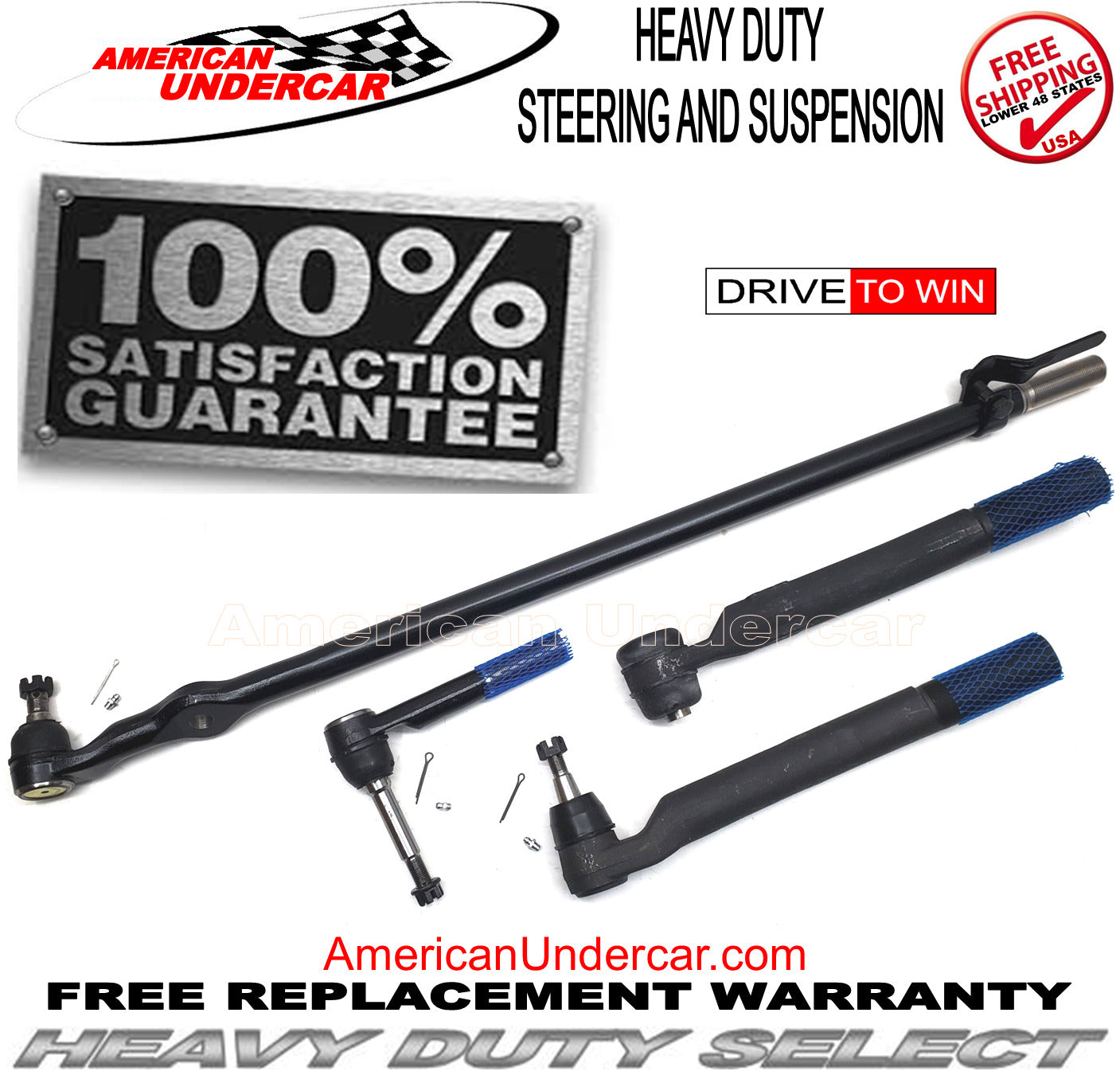 HD Steering and Suspension Kit for 2017-2022 Ford F450 Super Duty 4x4 Wide Frame