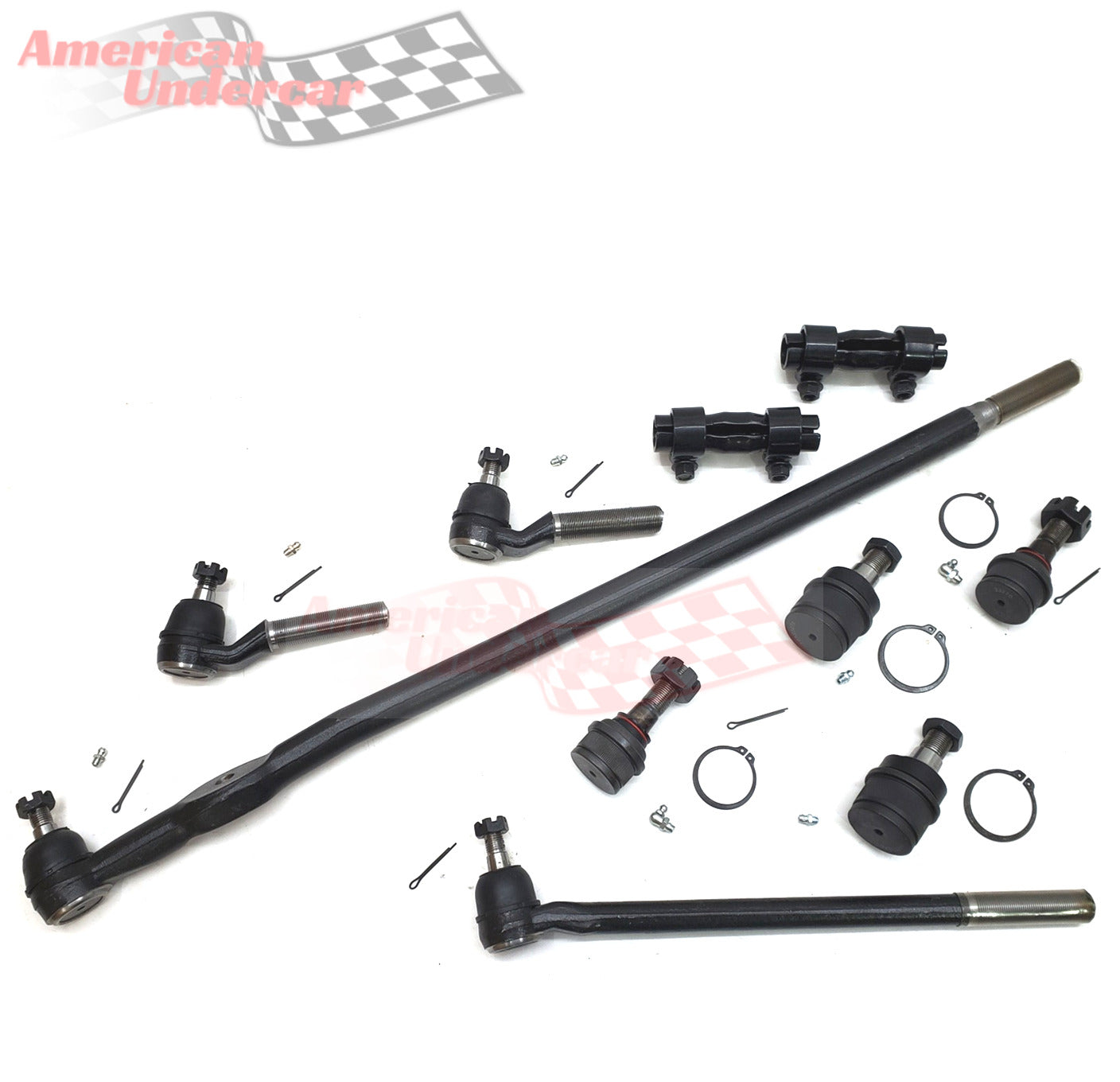 Lifetime Ball Joint Tie Rod Drag Link Kit for 1985-1994 Ford F250 4x4 4600lb Axle