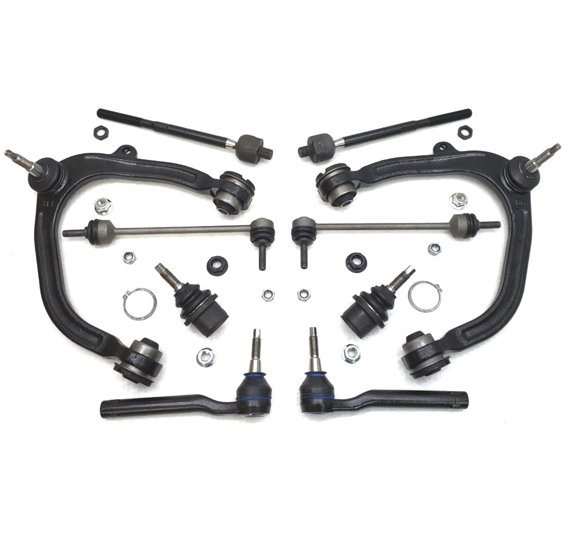 HD Control Arm Ball Joint Tie Rod Steering Kit for 2010-2014 Ford F150 SVT Raptor 6.2L 4x4
