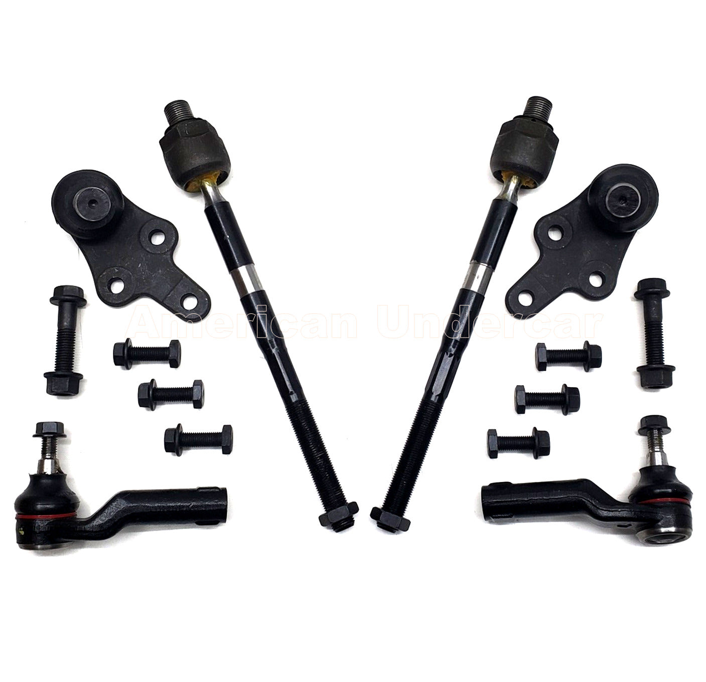 XRF Ball Joints Tie Rod Steering Suspension Kit for 2014-2019 Ford Transit Connect 2WD
