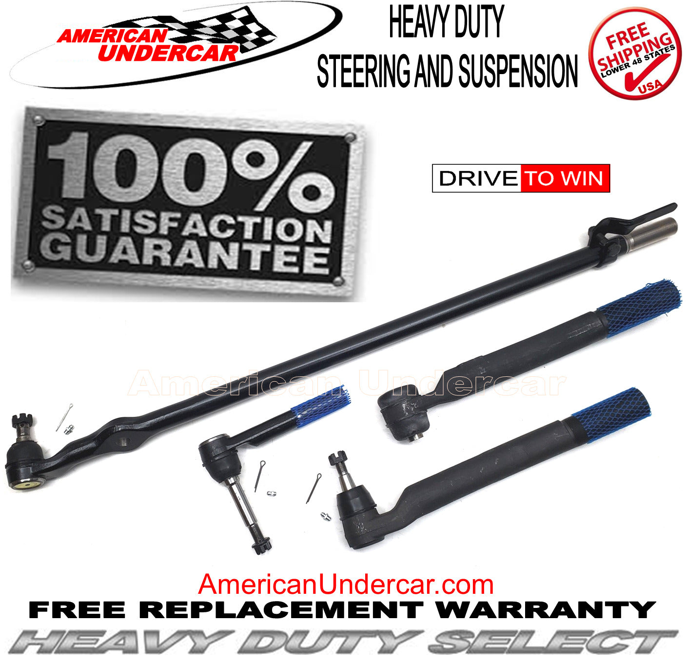 HD Steering and Suspension Kit for 2017-2022 Ford F450 Super Duty 2WD Narrow Frame