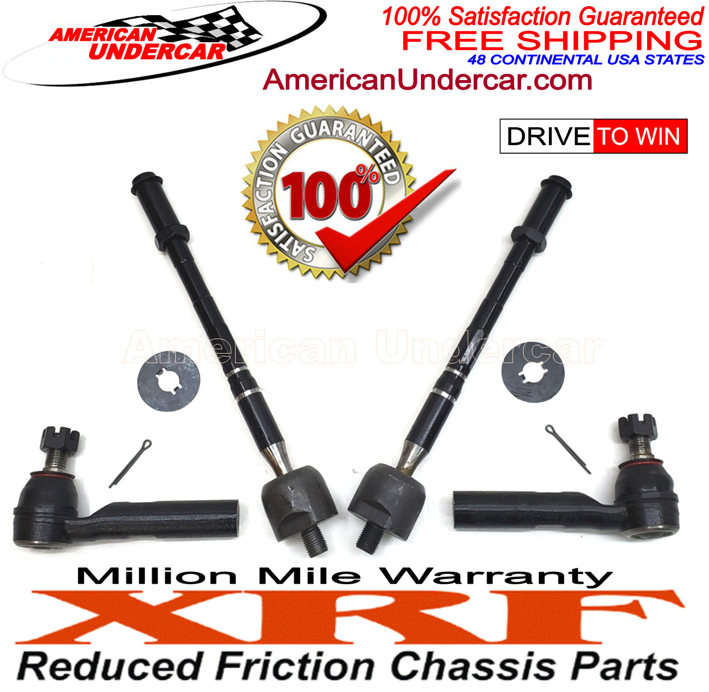XRF Toyota Tacoma Inner & Outer Tie Rod Steering & suspension Kit 4x4 98 - 04