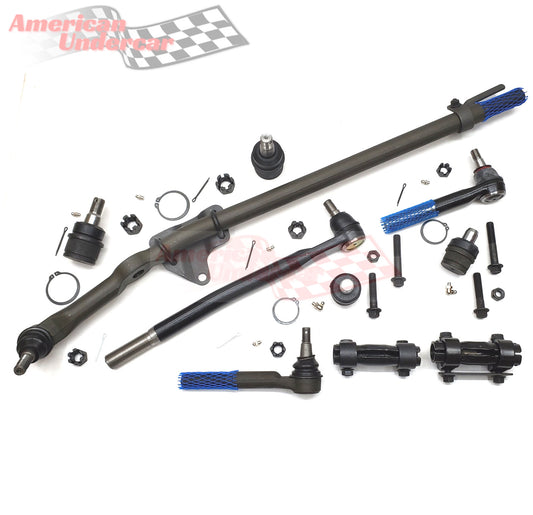 HD Ball Joint Drag Link Tie Rod Sleeve Steering Kit for 2005-2007 Ford F250 Super Duty 2WD