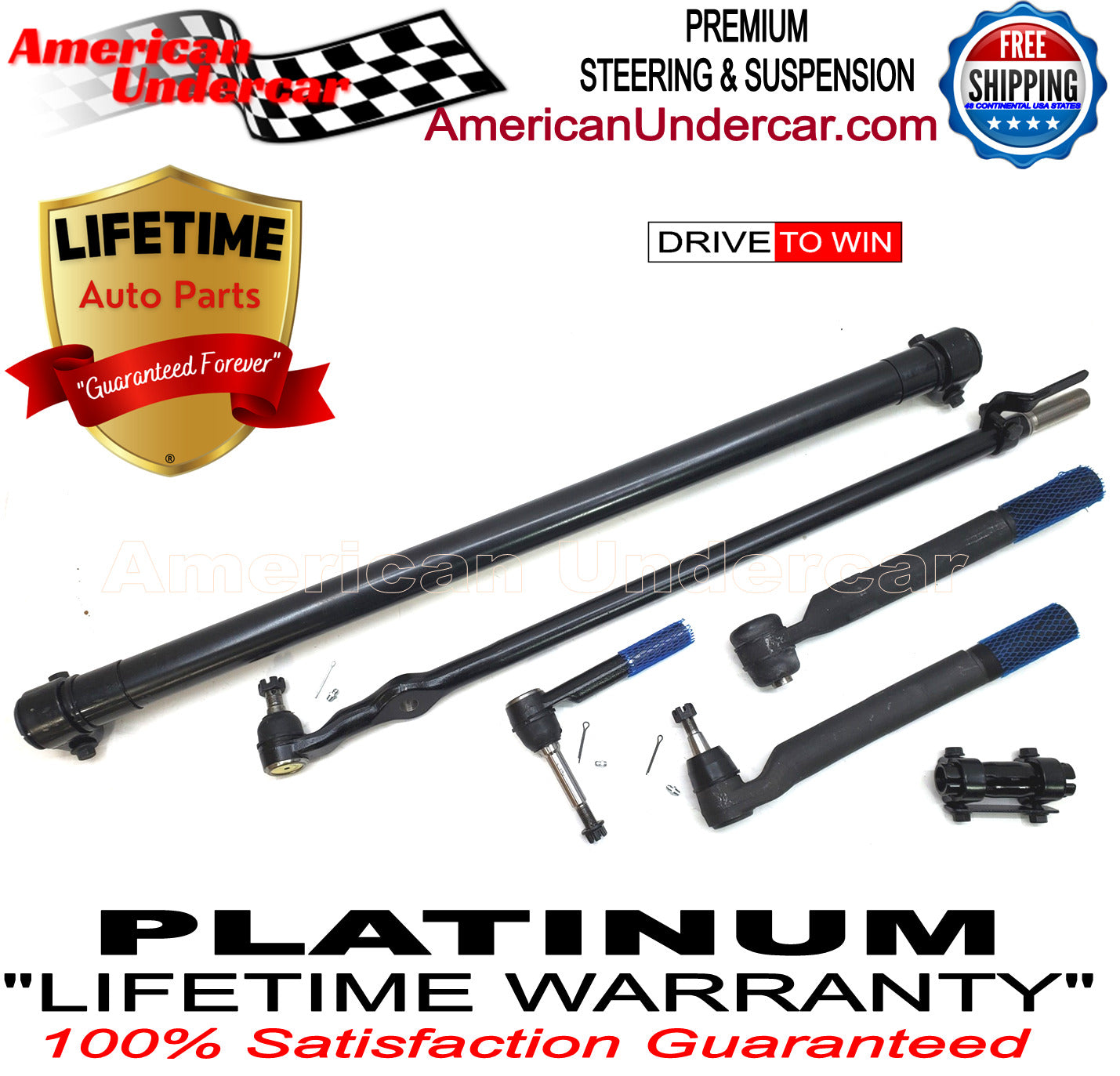 Lifetime Steering and Suspension Kit for 2011-2016 Ford F550 Super Duty 2WD