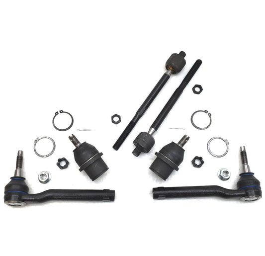XRF Lower Ball Joints Inner Outer Tie Rod Steering Kit for 2009-2014 Ford F150 2WD