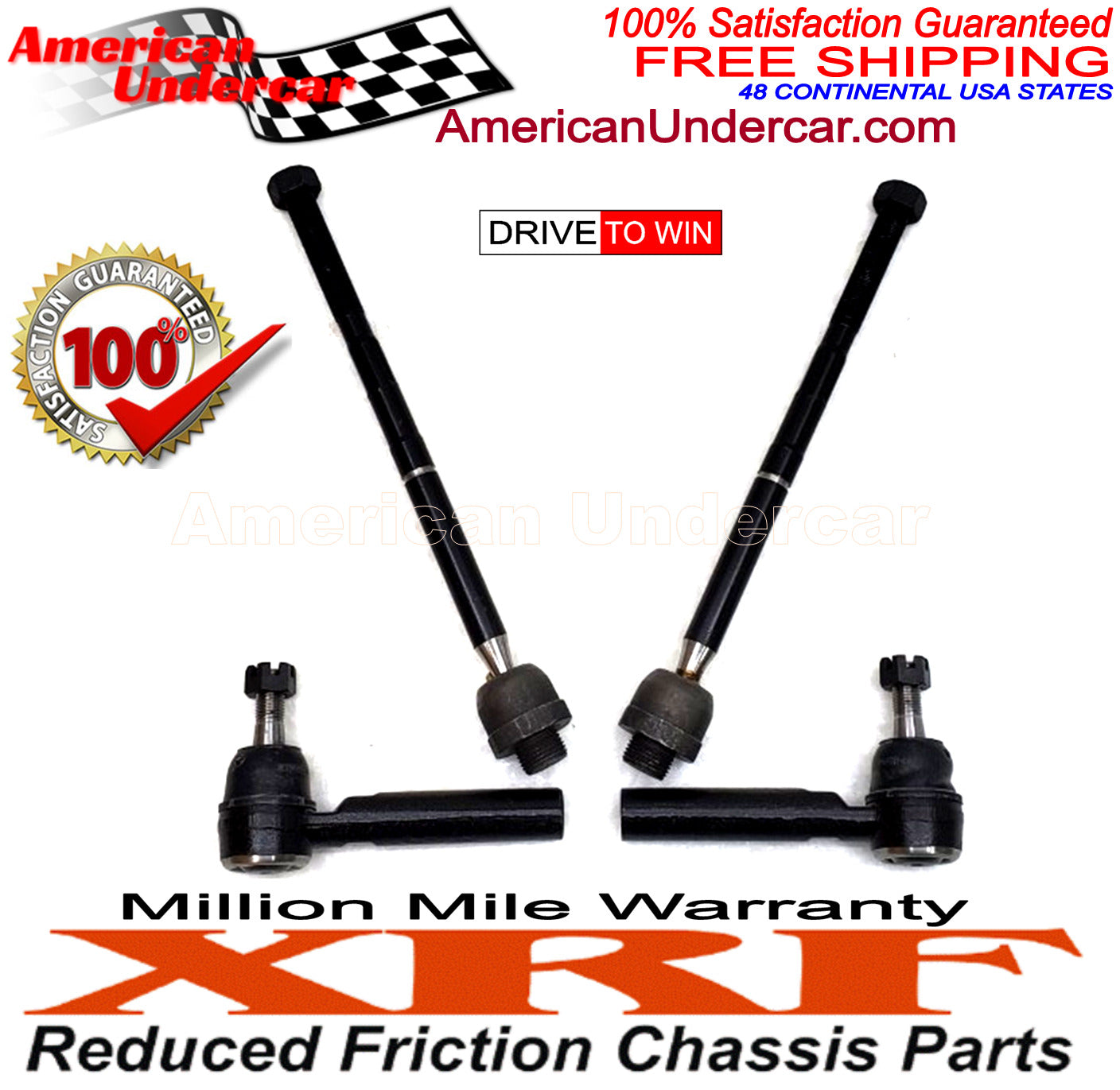 XRF Tie Rod Inner Outer Steering Suspension Kit for 2011-2019 Ford Explorer 2WD