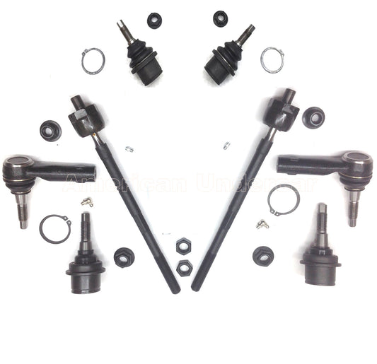 XRF Ball Joints Tie Rod Steering and Suspension Kit for 2015-2020 Ford F150 4x4