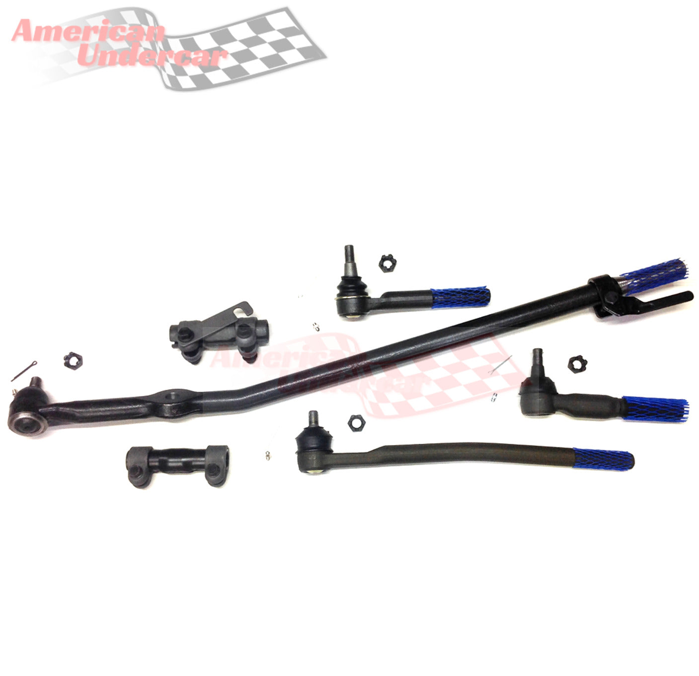 HD Super Duty Drag Link Tie Rod Sleeve Steering Kit for 1999-2004 Ford F350 Super Duty 2WD