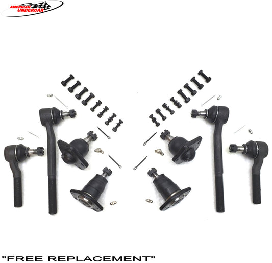 HD Ball Joint Tie Rod Steering Kit for 1999-2005 GMC Jimmy, Isuzu Hombre 4x4